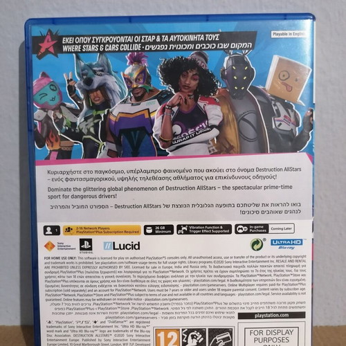 Destruction Allstars PS5 promo display case used, no game