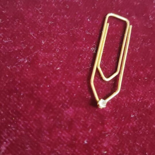 Gold 18K Tie Clip new, length 3.5cm