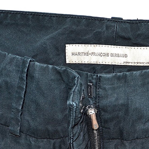 Marithé + François Girbaud trousers size 34, black and silver