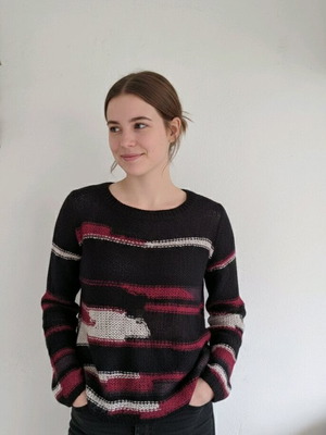 Zara TRF Grunge Knit Πουλόβερ Με Mohair Medium Μεταχειρισμένο Πολύχρωμο