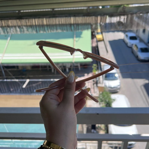 Y2K slim sunglasses set of 2 nude and transparent like new