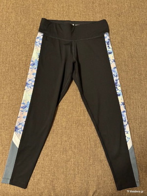 Victoria's Secret leggings σαν καινούργιο, μαύρα με πολύχρωμες ρίγες