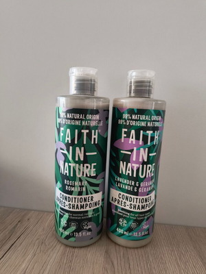 Vegan Faith in Nature Hair Conditioners 2 Pieces New