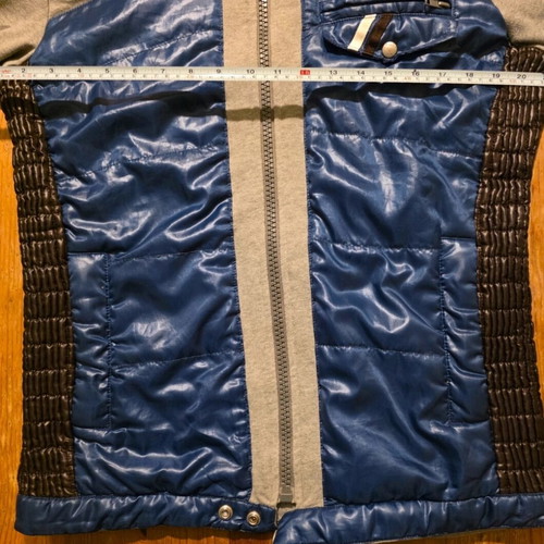 Energie Sixty Blue Puffer Moto Jacket used