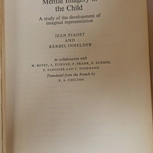 Mental Imagery in the Child used English book