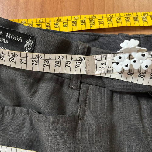 Nuova Moda Suit Pants M like new, gray, handmade viscose