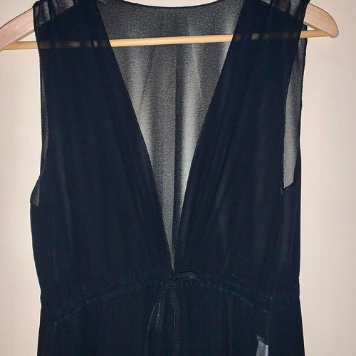Black beach caftan new one size see through