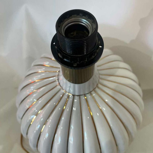 Vintage porcelain Mid Century table lamp 34x23 cm