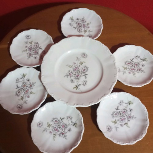 Vintage porcelain dessert set new