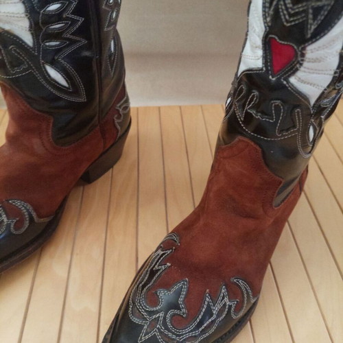 Buffalo Western Boots Flora like new, brown leather, size 38