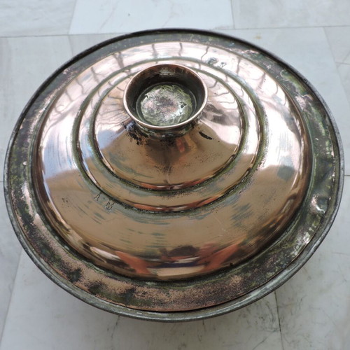 Copper hammered vintage pot used