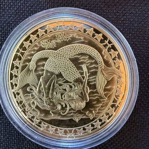 Collectible Gold-Plated Zodiac Coins Set of 12 Astrological Signs New