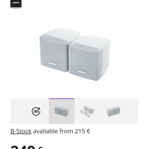Bose Acoustimass speakers, 100 watt each