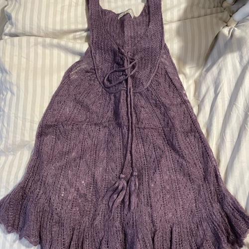 Zara knitted blouse like new, purple, mohair, size M