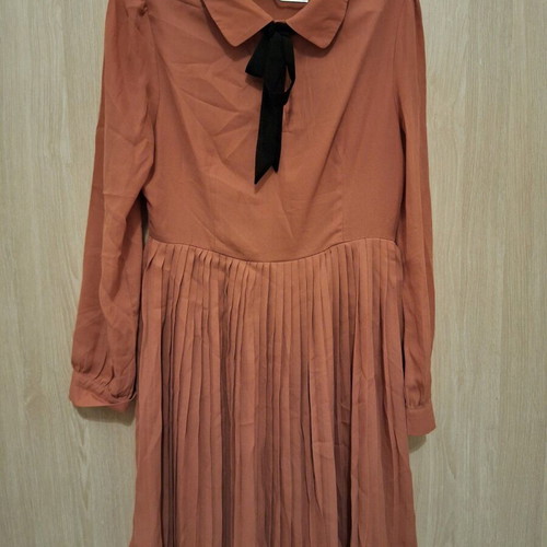 Asos dress with built-in bow like new, pink, size M
