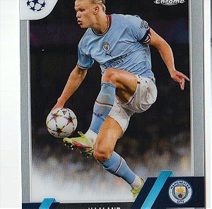 2022-23 TOPPS CHROME 99 Champions League Erling Haaland κάρτα Manchester City
