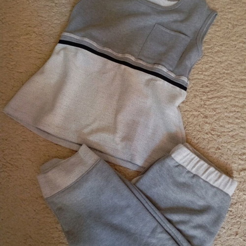 Pijama set new, grey