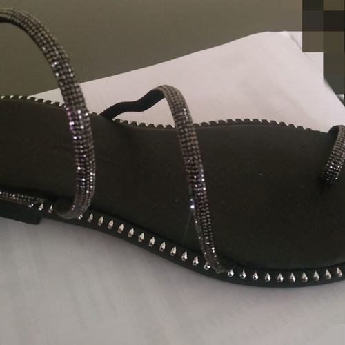 Handmade sandals new, size 38, black