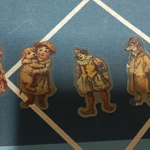 Vintage Victorian Stickers new, PET Material