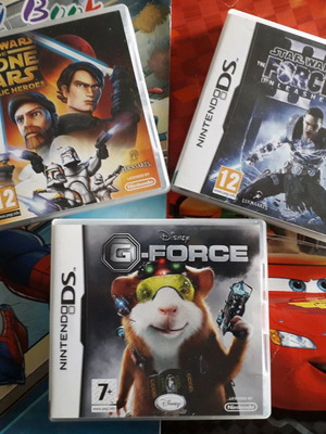 DS 3 boxed games μεταχειρισμένα, Star Wars Clone, Force 2, G Force