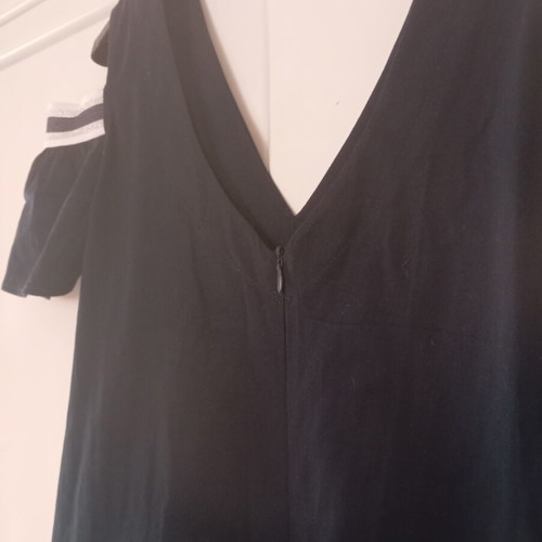 Cotton dress made in Italy, medium size, dark blue, like new