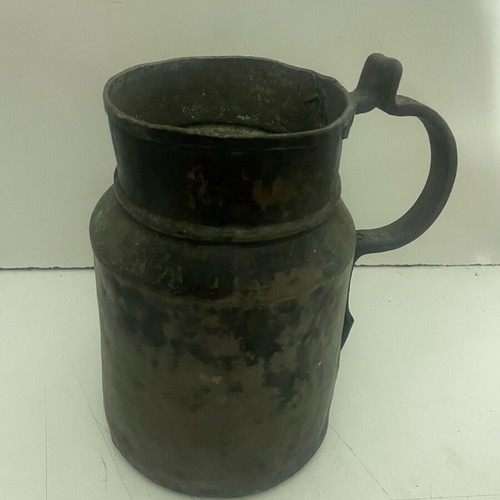 Copper jug 80 years old handmade used