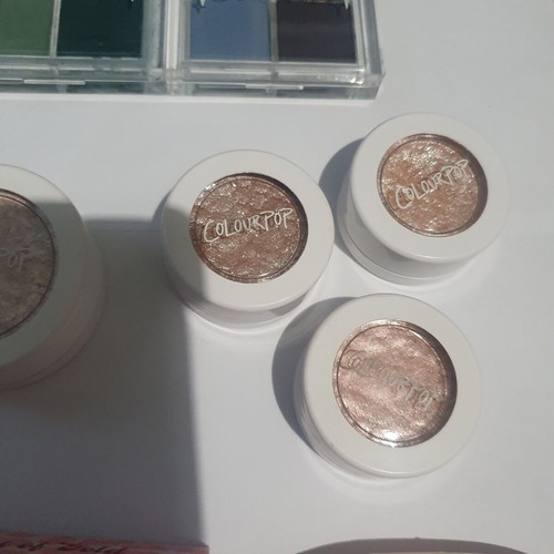 ColourPop makeup set 14 items lightly used, green palette repaired
