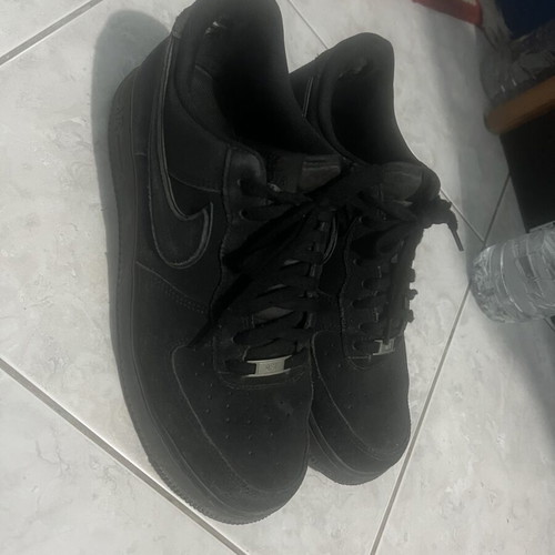Nike Air Force 1 Black Matte size 45 like new with anti-creasers
