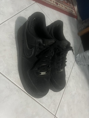 Nike Air Force 1 Black Matte size 45 like new with anti-creasers