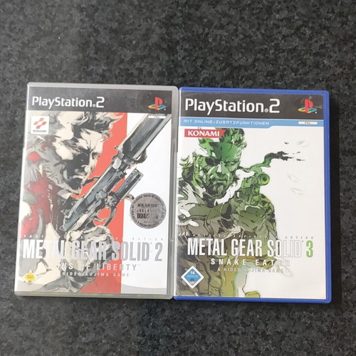 Metal Gear Solid 2 and 3 PS2 games