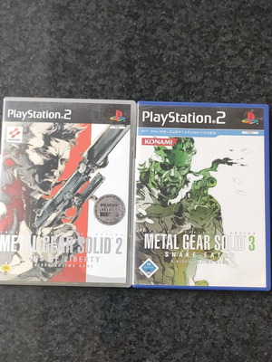 Metal Gear Solid 2 and 3 PS2 games