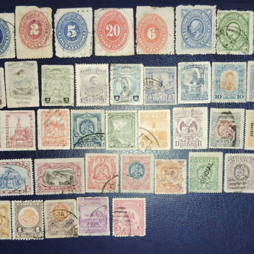 Mexico classic stamps collection lot