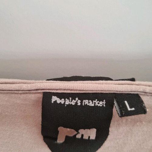 People's Market men's beige t-shirt size L like new