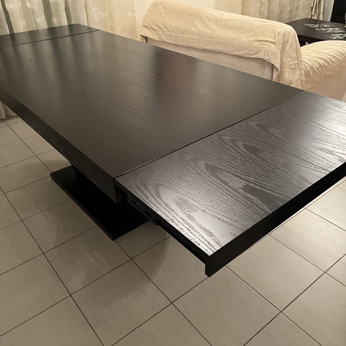 Wenge dining table with extension, unused