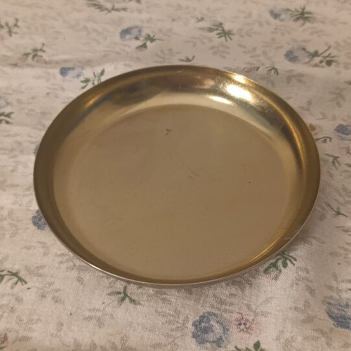 Flying Tiger metal decorative dish 13cm like new