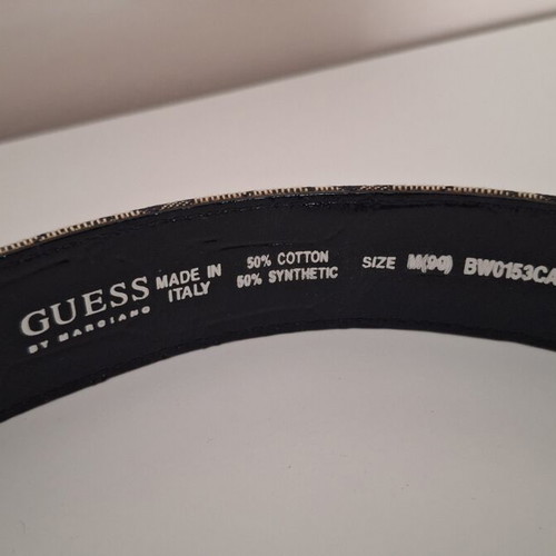 Calvin Klein black belt with metallic plaque, 90 cm