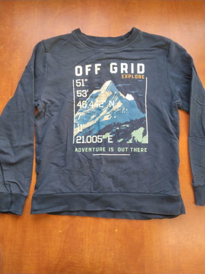 Sweatshirt used blue for boys size 134-140 cm