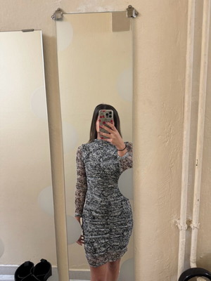Trendyol Mini Dress with Ruching like new, size Small