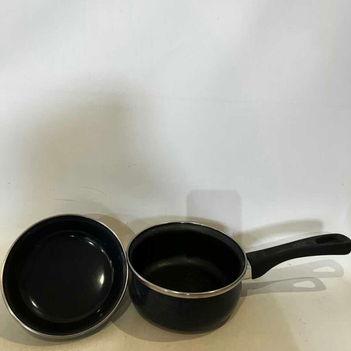 Toledo saucepan used, dark blue 13x31x15.5 cm
