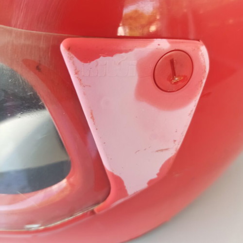 Kiwi vintage classic full-face motorcycle helmet used, 80's Gardelis