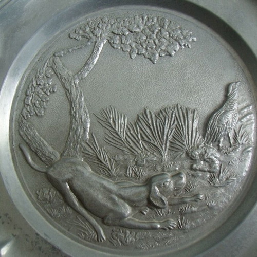 Metal Tinned Panel used with Hunting Relief Motif