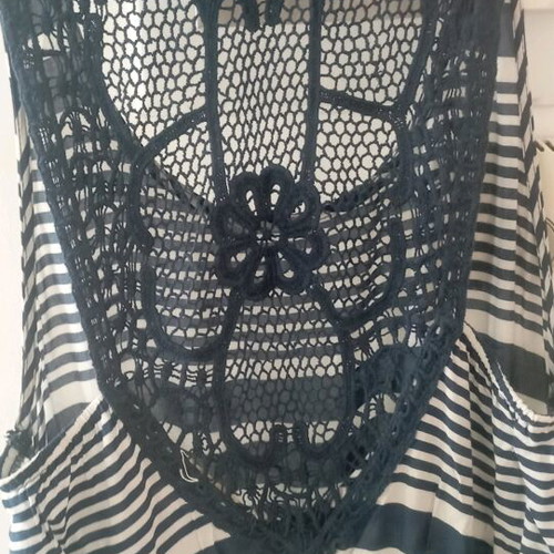 BSB summer dress like new, white and blue, size S