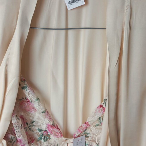 Kimono and nightdress set new, champagne color, viscose Yamamay