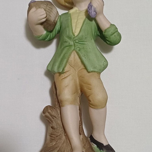 Vintage porcelain figure Tuscany boy like new