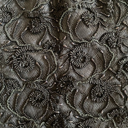 Scalini bustier with embroidery, size 44, black
