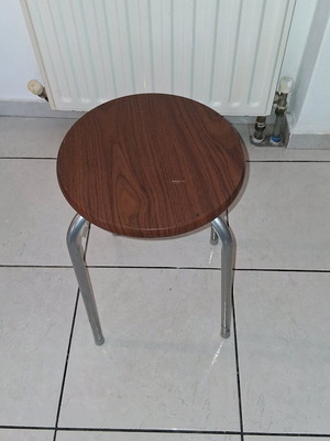 Wooden metal stool used
