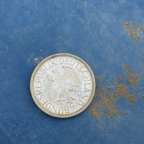 German Mark coin used