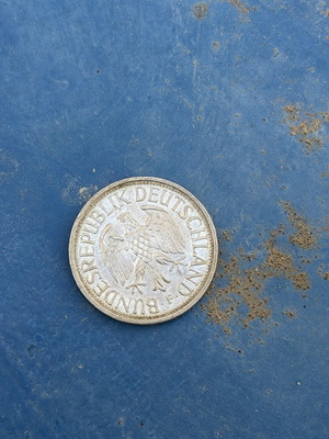 German Mark coin used