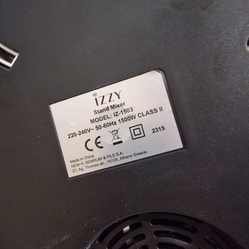 Stand mixer Izzy IZ-1503 1500W like new
