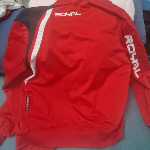 Royal Team Equipment sports jacket like new, red, size M